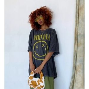 Nirvana smiley vintage look Distressed Shirt